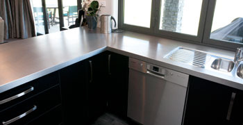 Stainless steel bench tops