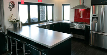 Stainless steel bench tops
