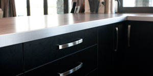 Stainless steel benchtops